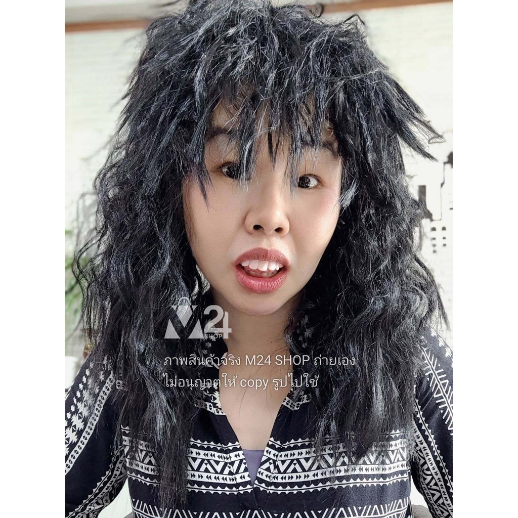 (1 อัน) วิกแก้วหน้าม้า วิกผมยาว ผมปลอม วิกแฟนซี คอสตูม แก้วหน้าม้า fancy wig party halloween m24