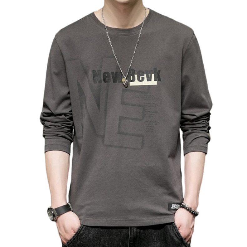 Fashion เสื้อยืดเเขนยาวผู้ชาย เสื้อสีพื้นผ้านิ่ม รุ่น M0317