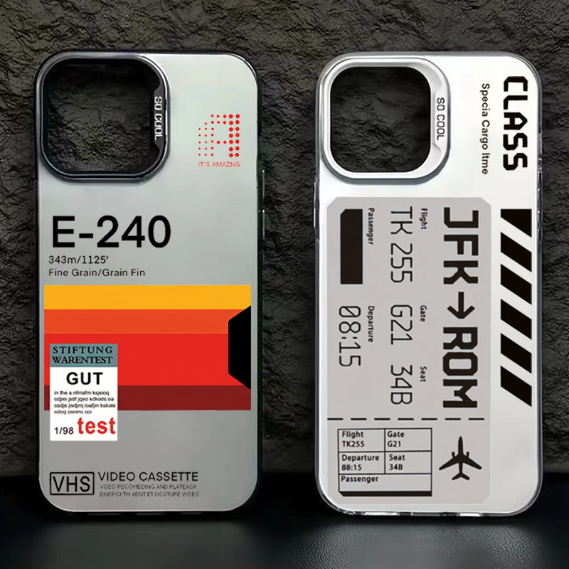 เคสโทรศัพท์มือถือแบบแข็ง ผิวด้าน กันกระแทก ลายฉลาก VHS เทปวิดีโอ แฟชั่น สําหรับ Samsung Galaxy S24 S23 Ultra S22 Plus S21 FE S20 Note 20 Ultra