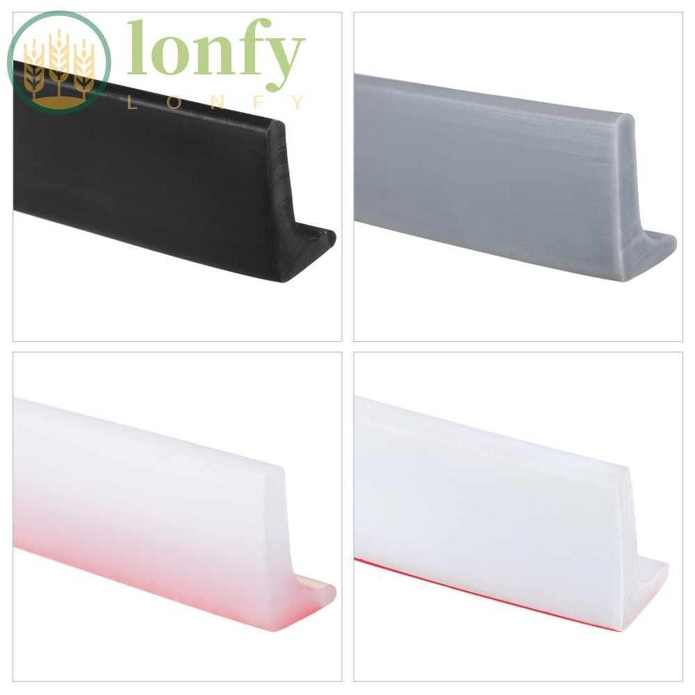 LONFY แถบซีลประตูห้องน้ำ กั้นน้ำท่วม แยกแห้งและเปียก ซิลิโคนยืดหยุ่น ติดตั้งง่าย