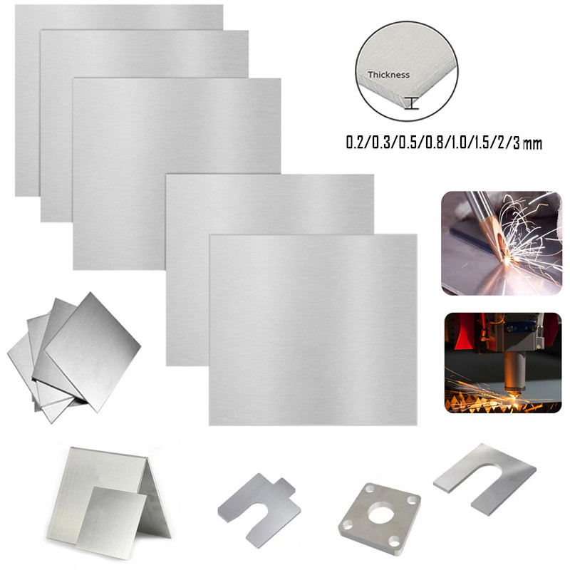 Thickness 0.2/0.3/0.5/0.8/1.0/1.5/2.3/3/mm   Stainless Steel Square Plate Polished Plate Sheet