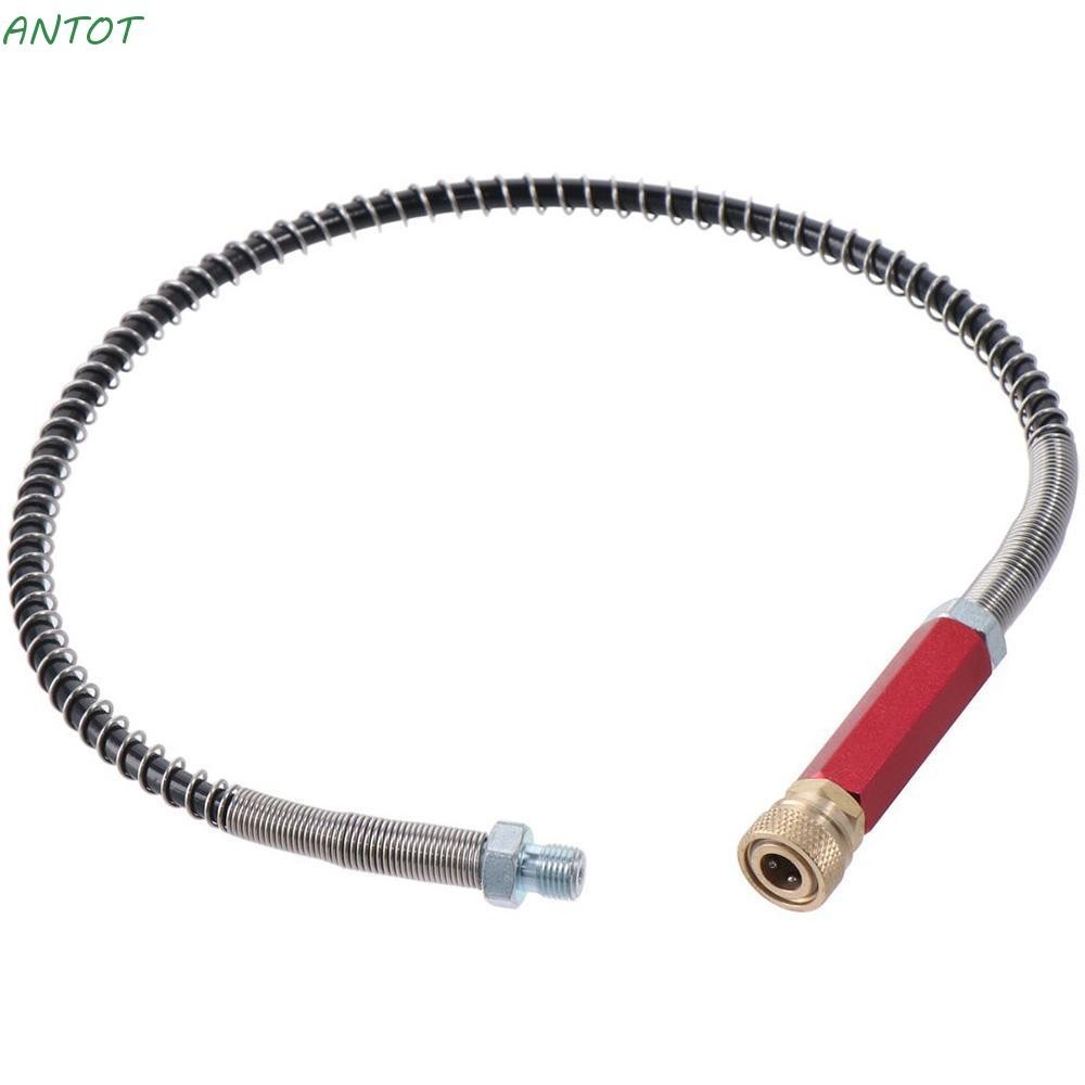 Antot ท่อปั๊มลม แรงดันสูง 63mpa 50 ซม. พร้อมตัวเมีย 8 มม. ทองแดง TPU 4500psi แบบพกพา PA สีแดง