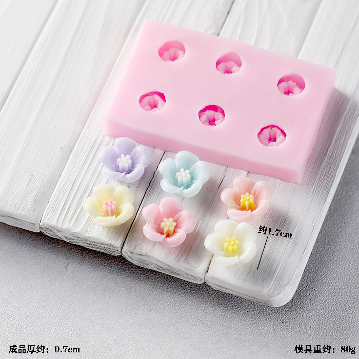 ถาดแม่พิมพ์ซิลิโคน รูปดอกพลัม ดอกซากุระ สําหรับตกแต่งเค้ก สบู่ มูส ช็อคโกแลต ขนมหวาน - รูปที่ 7