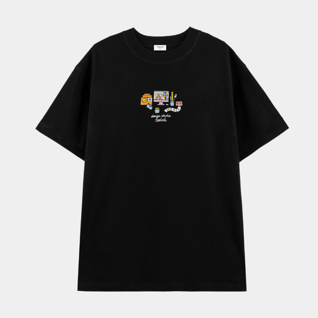 Teelab Local Brand เสื้อยืดผู้ชายและผู้หญิงทําจากผ้าฝ้าย