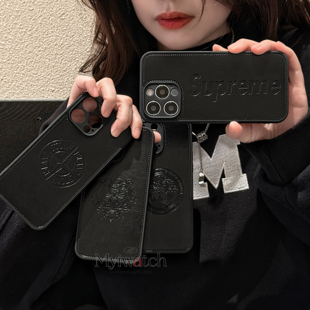 ใหม่ เคสโทรศัพท์มือถือหนัง ซิลิโคนนิ่ม กันกระแทก ลายนูน สําหรับ iPhone 15 14 13 12 11 Pro Max