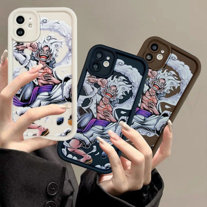 สําหรับ OPPO A57 A77 A77S A3X A56 A53S A58 A78 A31 A9 A5 2020 A12e A7 AX5S A5S A3S Graffiti น่ารัก Luffy Soft Angel Eye One Piece อะนิเมะกรณี