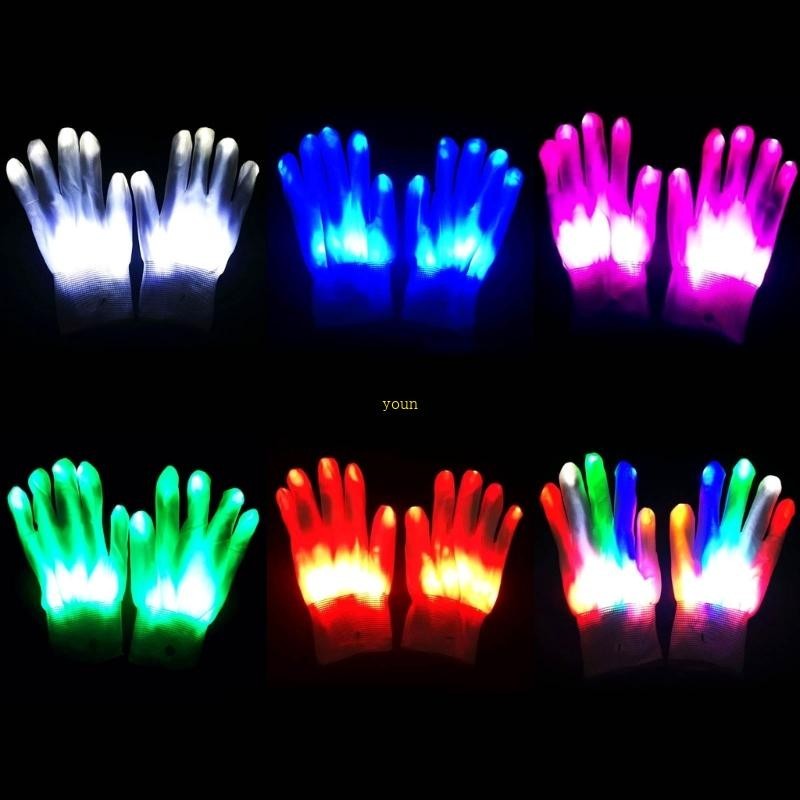 ถุงมืออีสเตอร์ มีไฟ LED สุดเท่ ของเล่นสนุก สําหรับเด็ก วัยรุ่น วันเกิด