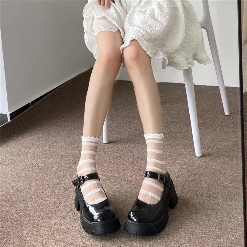 ถุงน่องโลลิต้าญี่ปุ่น ถุงน่องใส สบายและระบายอากาศได้ดี - รูปที่ 5