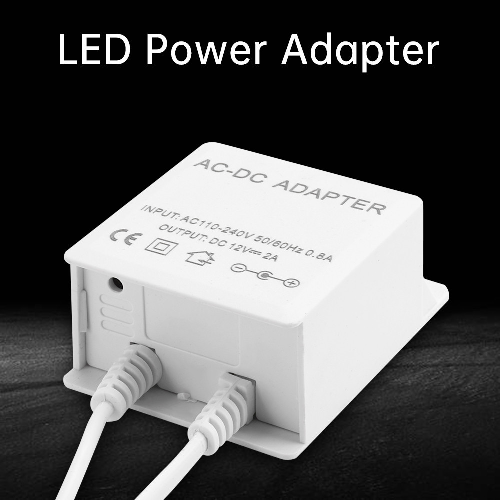 Pcbfun อะแดปเตอร์สายไฟ LED AC100-240V เป็น DC12V2A สําหรับกล้องวงจรปิด