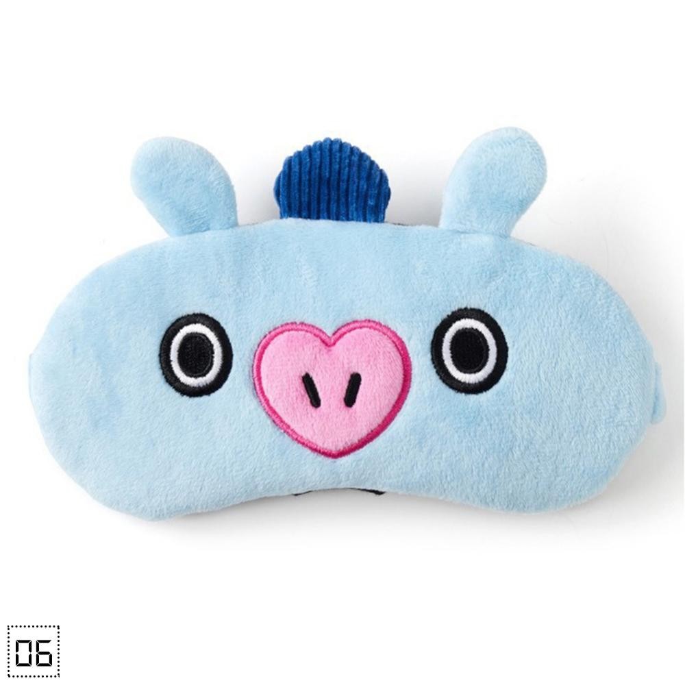 [ForeverYoung] หน้ากากปิดตา ลายศิลปินเกาหลี BTS BT21 Bangtan Boys Jimin Chimmy RJ Cooky F5G3