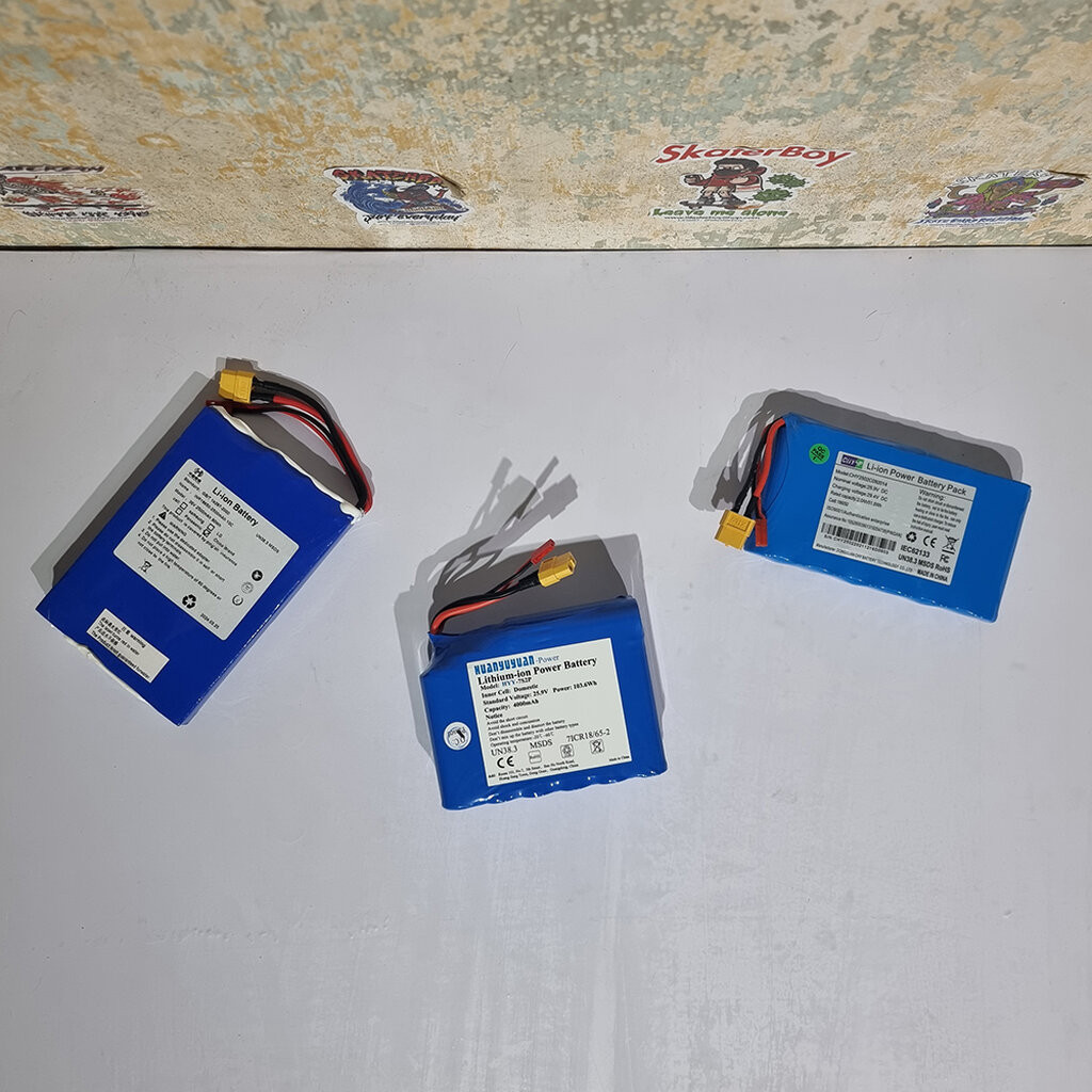 [0503] แบตเตอรี่ สเก็ตบอร์ดไฟฟ้า รุ่นเล็ก หลายรุ่น เทียบขนาดได้ 25V 36V battery Lithium polymer