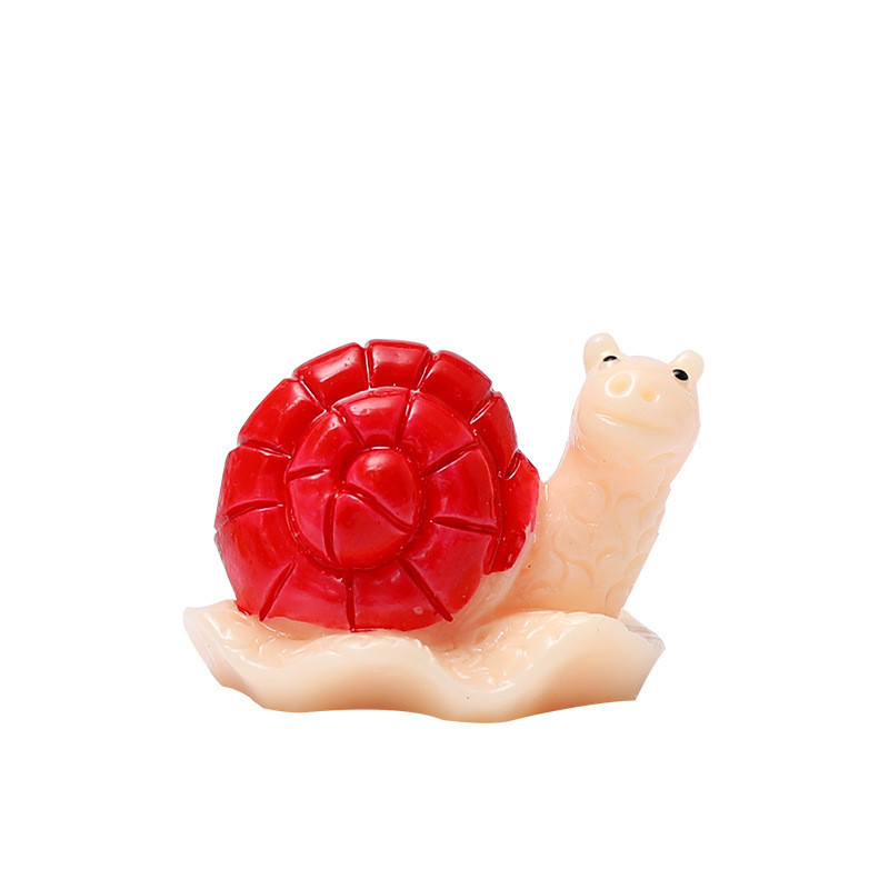 การ์ตูนสีหอยทากมอสไมโครภูมิทัศน์ตกแต่งสวนเรซิ่นเครื่องประดับ ทําเอง กระถางฉ่ําตกแต่งงานฝีมือ - รูปที่ 6