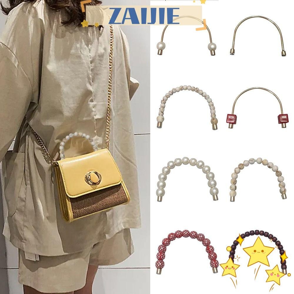 Zaijie24 หูหิ้วกระเป๋า สายคล้องไหล่ และกระเป๋าถือ แบบเปลี่ยน สําหรับกระเป๋าถือ กระเป๋าเดินทาง DIY