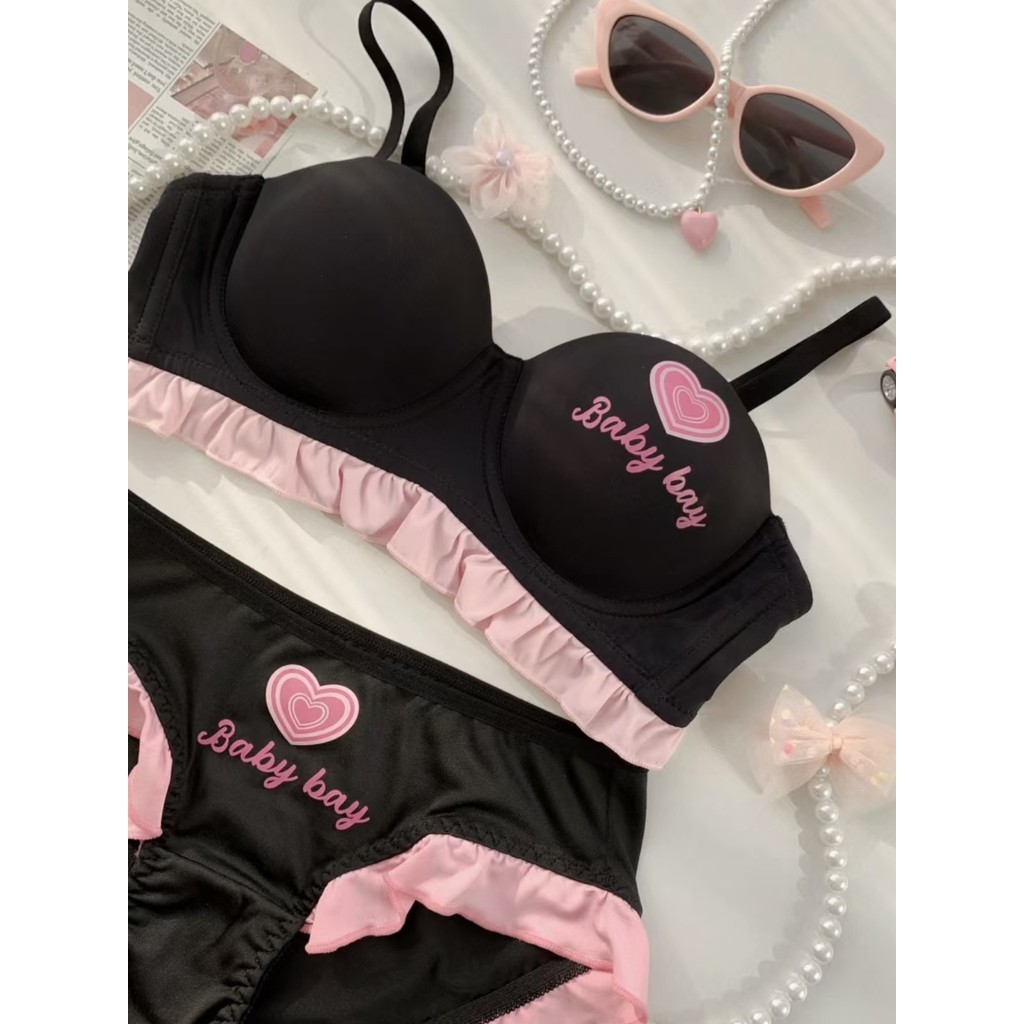 บาร์บี้สีฟ้าไร้รอยต่อรอบครึ่งคัพชุดชั้นในผู้หญิงเต้านมขนาดเล็กรวบรวมรูปลักษณ์ขนาดใหญ่ไม่มีแหวนเหล็กเซ็กซี่บริสุทธิ์ปรารถนาชุดชั้นใน - รูปที่ 6