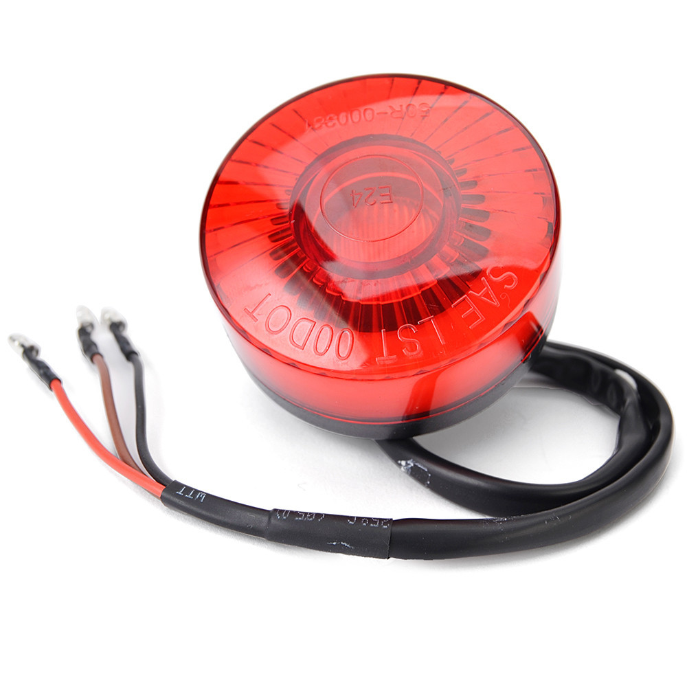 ไฟท้ายรถจักรยานยนต์ LED คาเฟ่ ไฟเบรก ไฟท้าย สําหรับ Harley Chopper Bobber ATV UTV 12V