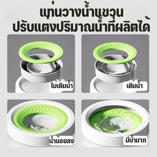 น้ําพุแมวระงับ น้ำแมวพุ ชามแมว 1.2L ป้องกันน้ำกระเซ็น ป้องปากเปียก แยกฝุ่น ทำความสะอาดสะดวก