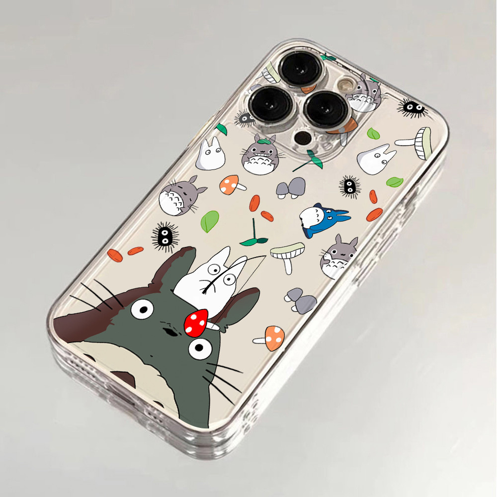 My Neighbor Totoro สําหรับ iPhone 16 15 14 Plus 13 12 11 iPhone16 iPhone13 Pro Max X Xs XR 7 8 Clear
