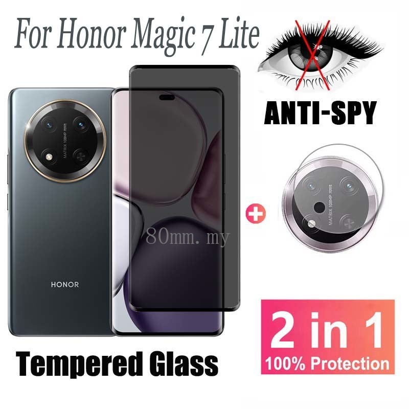 Honor Magic7 Lite ฟิล์ม ตัวป้องกันหน้าจอป้องกันสายลับ ฟิล์ม สําหรับ Honor Magic 7 6 5 4 3 Pro Lite U