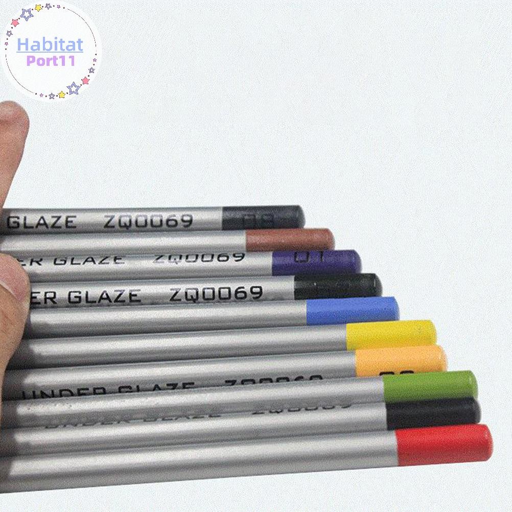 Habitatport เครื่องปั้นดินเผา Art Underglaze ดินสอสีเซรามิค DIY Hand-Painted Hook Line th ราคา ถูกที่สุด ดีลบีเคเค แกลเลอรีภาพที่ 6