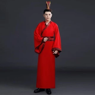 ชุดฮ่องเต้ จีนโบราณ ผู้ชาย สวมใส่สบาย เหมาะสำหรับการแสดงละคร