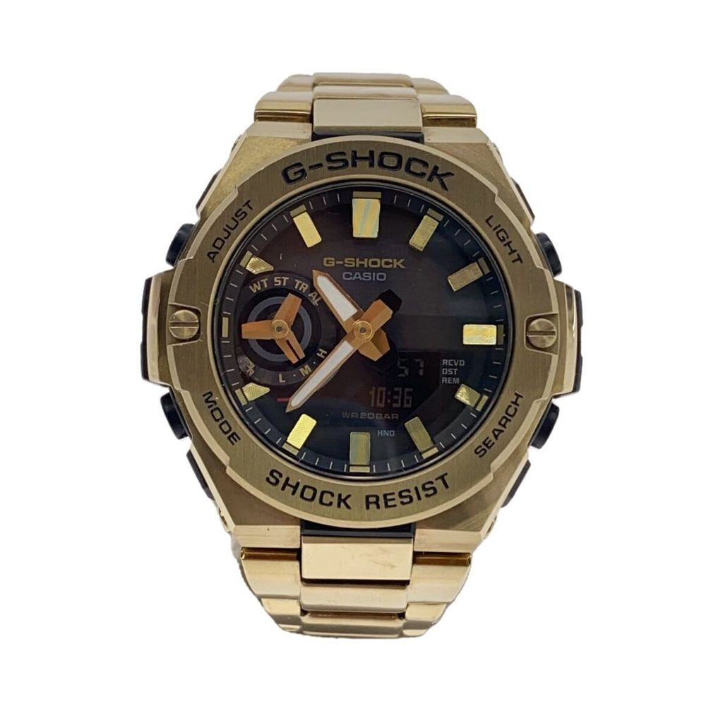 CASIO Men's Watch Solar Watch_G-SHOCK Digiana Stainless Steel BLK GLD GST-B500GD Direct from Japan S