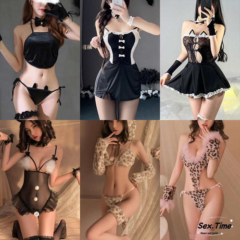 Sex time ชุดนอนเซ็กซี่ ชุดยูนิฟอร์ม คอสเพลย์ ชุดแมว สิ่งล่อใจ มาถึงภายใน 1-3 วันทำการ