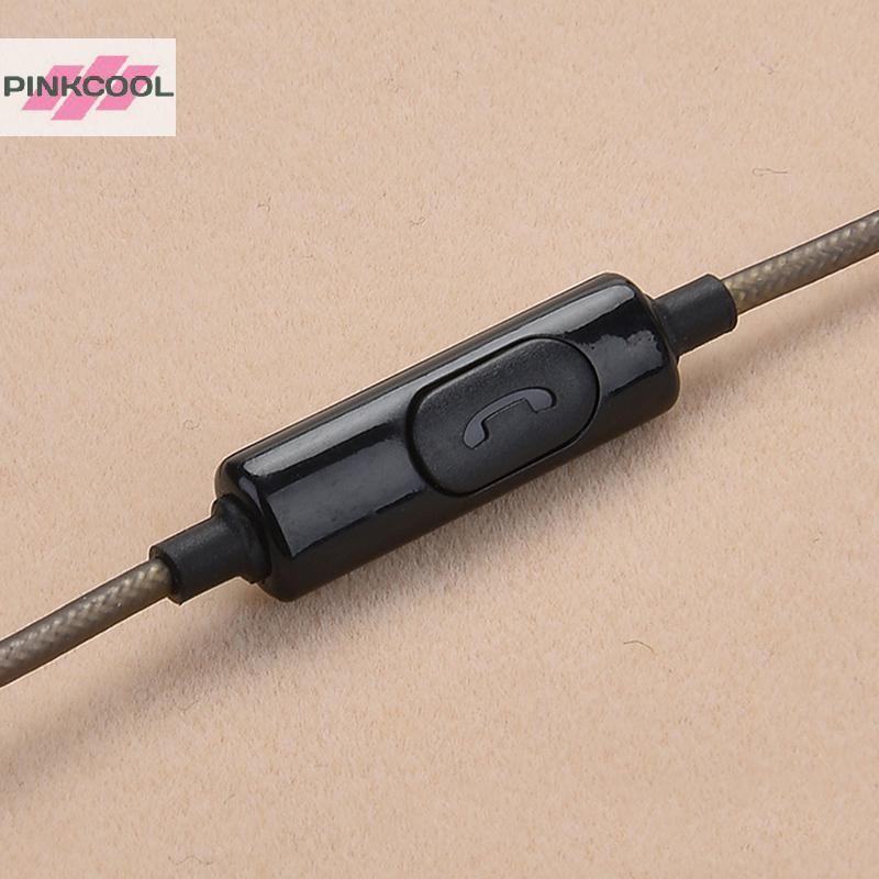 Pinkcool DIY MX500 Heavy Bass หัวแบนหูฟังหูฟังพร้อมไมโครโฟนคุณภาพสูง Study หูฟังกีฬาร้อน