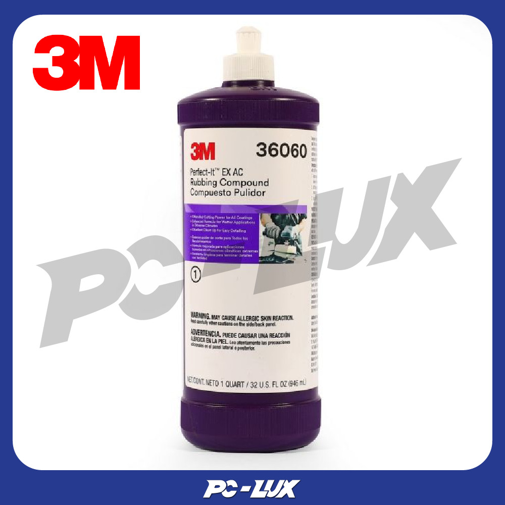 3M น้ำยาขัดหยาบ เบอร์ 1 ฝาขาว ขนาด 946 มล. รุ่น PERFECT-IT 36060