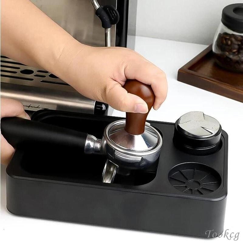 [Tookcg] Espresso Station ที่วางแทมเปอร์กาแฟอุปกรณ์สําหรับ Home Kitchen Coffee Tamper Holder