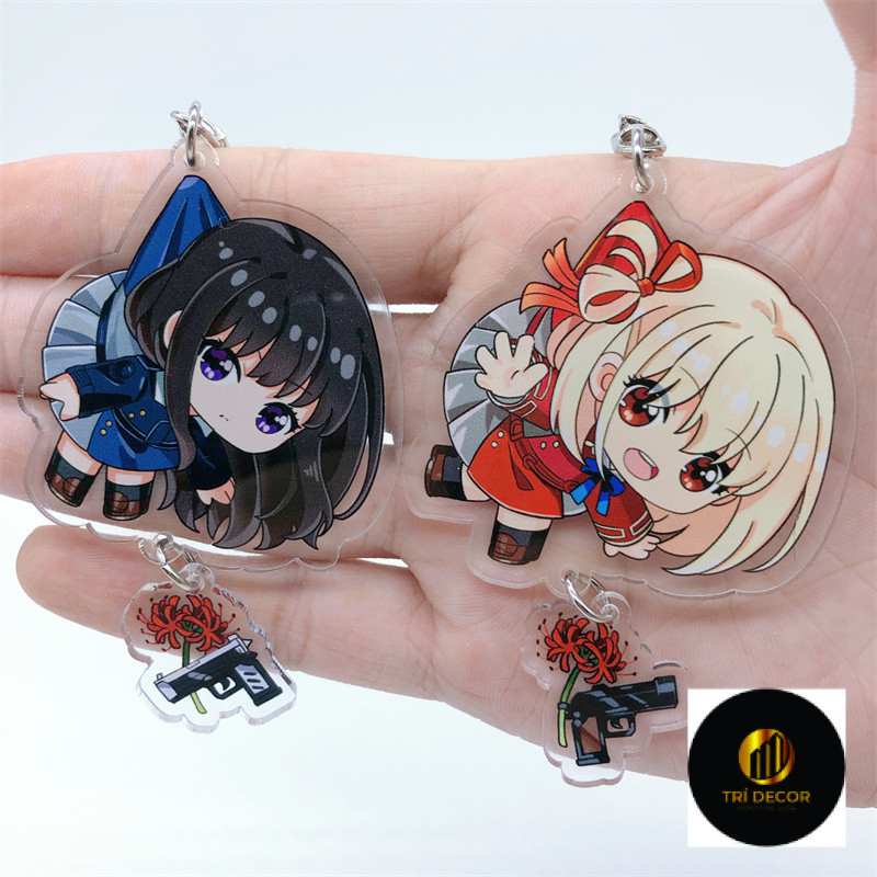 Lycoris Recoil Chisato Nishikigi Takina Inoue Inoue พวงกุญแจอะคริลิค