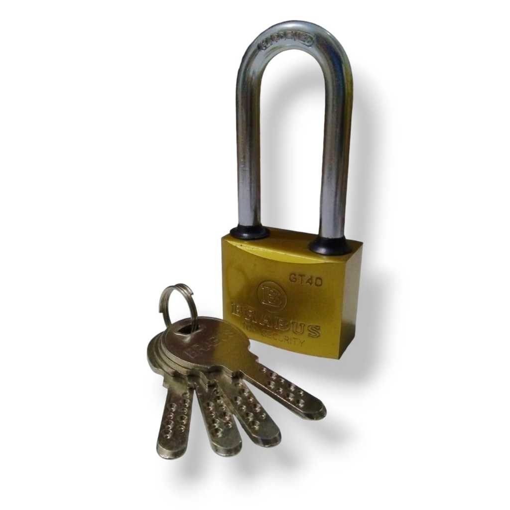 GT40L กุญแจรักษาความปลอดภัยคอยาว BRASS CYLINDER คอมพิวเตอร์ KEY BRABUS