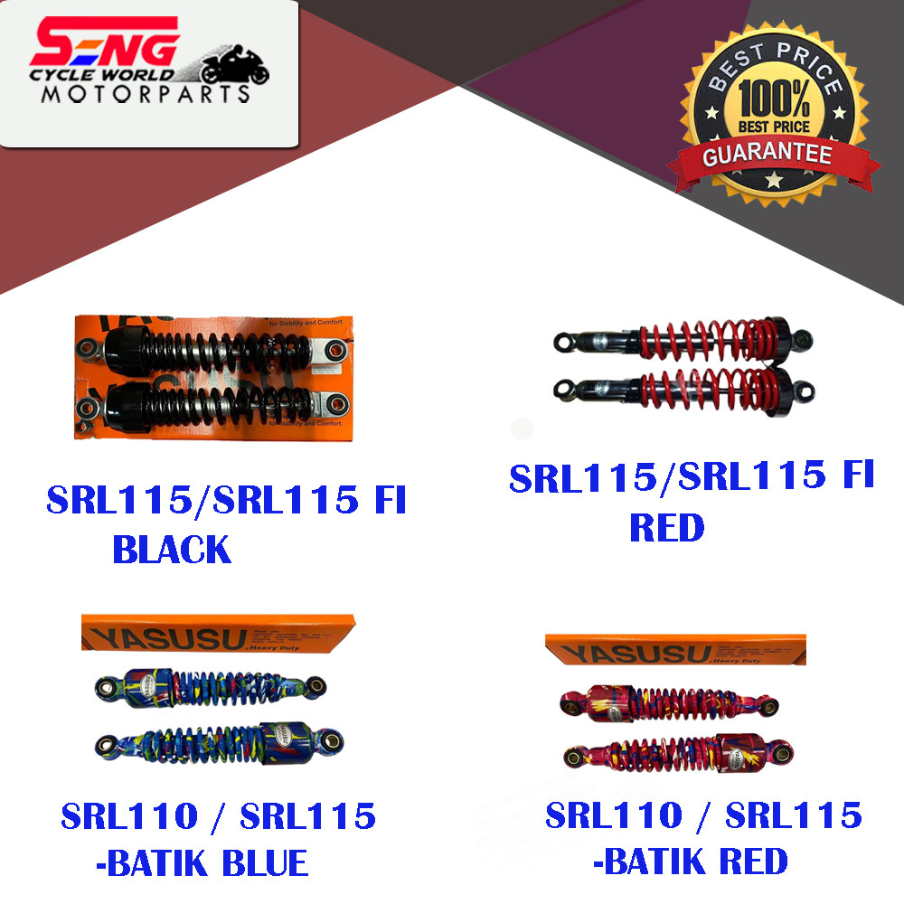 YAMAHA SRL115/SRL115 FI / SRL110/SRL115 KK REAR ABSORBER SET - YASUSU