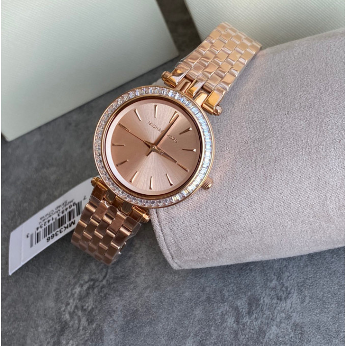 Michael Kors MK3366 Darci Three-Hand Watch with Glitz Accents 33mm