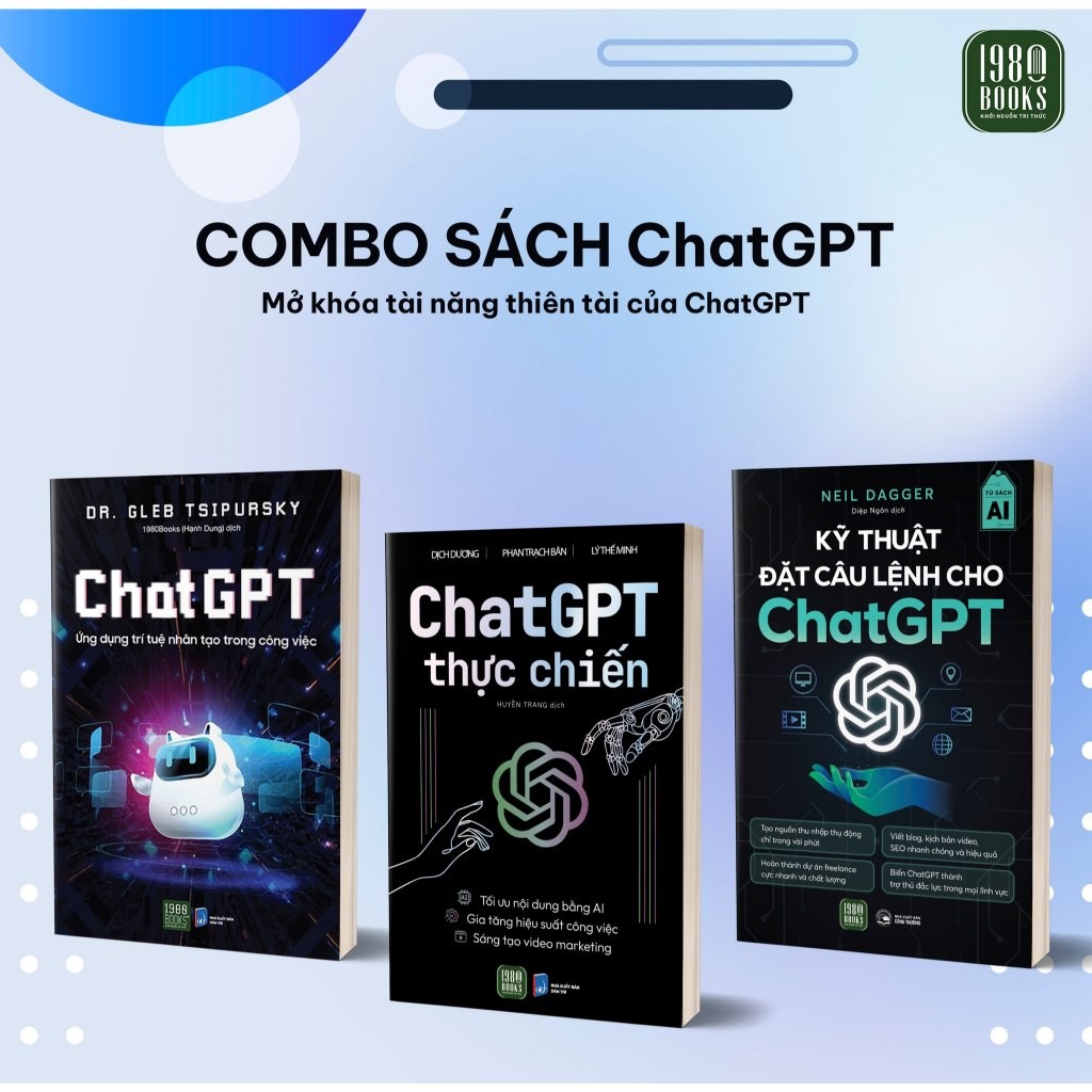 หนังสือ - คอมโบ 3 เล่ม : GPT Chat + Real Battle GPT Chat + Techniques for Ordering for GPT Chat
