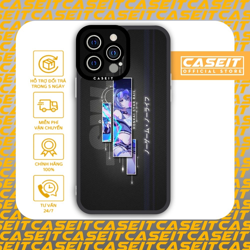 Samsung Xiaomi Oppo Caseit Silver Wolf Honkai Star Rail Genshin impact Square Edge เคส iPhone