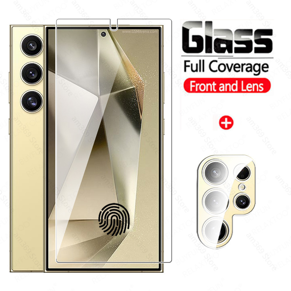 ฟิล์มกระจกนิรภัยกันรอยหน้าจอ เลนส์กล้อง 3D สําหรับ Samsung Galaxy S24 Ultra Samsung S24+ Samsung S24