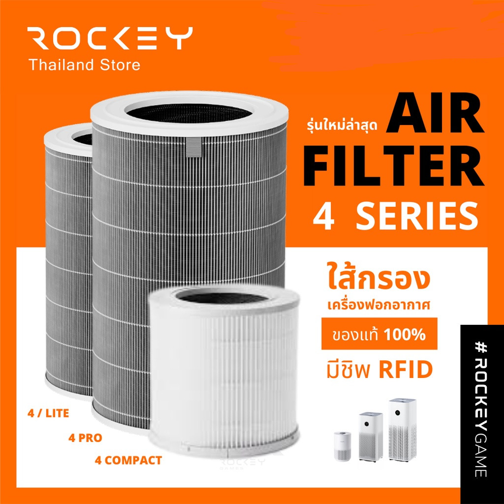 พร้อมส่งด่วน ⚡[ของแท้ มี RFID] : ไส้กรองเครื่องฟอกอากาศ Mi Xiaomi Air Purifier 4 Filter Lite Pro Com