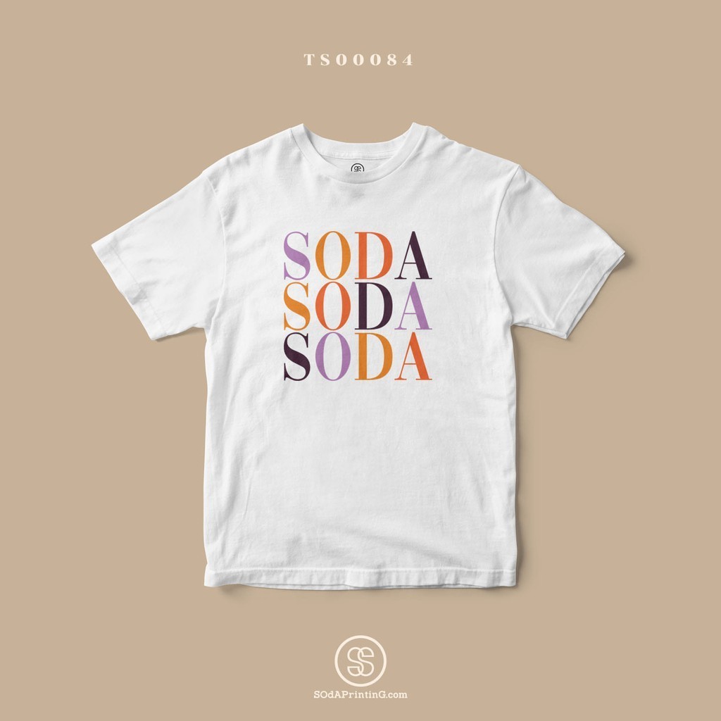 พร้อมส่ง เสื้อยืด พิมพ์ลาย SODA SODA SODA  (TS00084) #SOdAtee #SOdAPrintinG