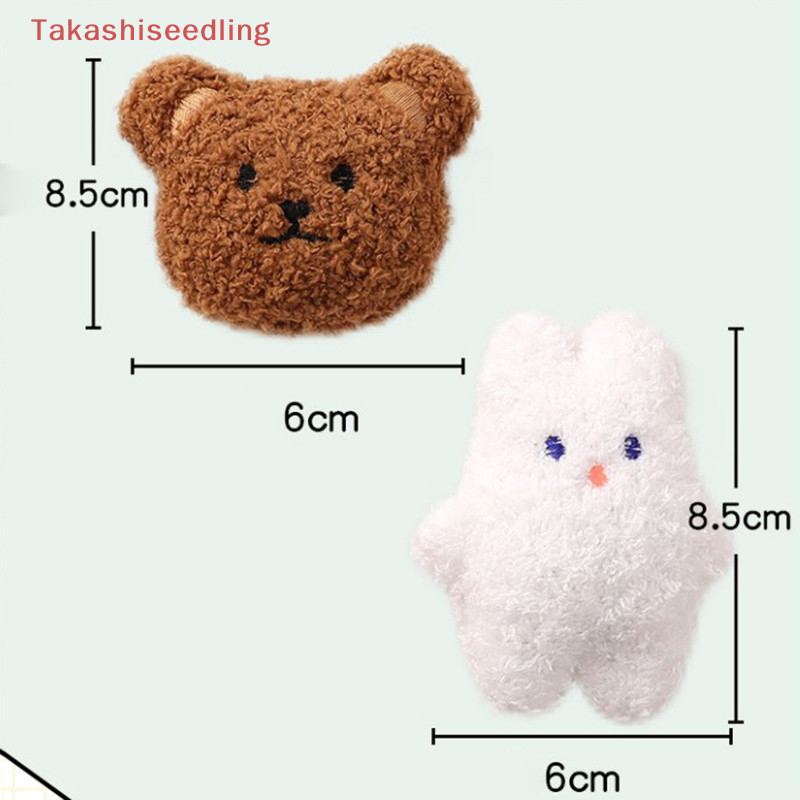 (Takashiseedling) เข็มกลัด จี้ตุ๊กตาหมีน่ารัก แบบนิ่ม สําหรับห้อยเสื้อ เครื่องแบบนักเรียน เสื้อผ้า หมวก กระเป๋า