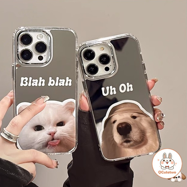 เคสโทรศัพท์มือถือ ป้องกันเลนส์กล้อง ลายการ์ตูนลูกสุนัข แมว สําหรับ IPhone 11 15 14 13 12 Pro Max 7Plus 8Plus XS XR