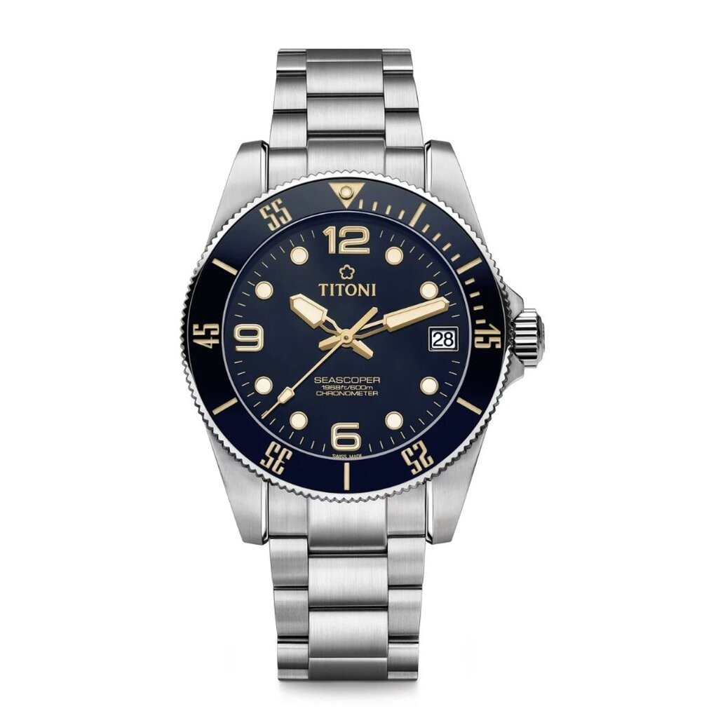 TITONI SEASCOPER 600 Retro “Old Radium” รุ่น 83600 S-BK-255