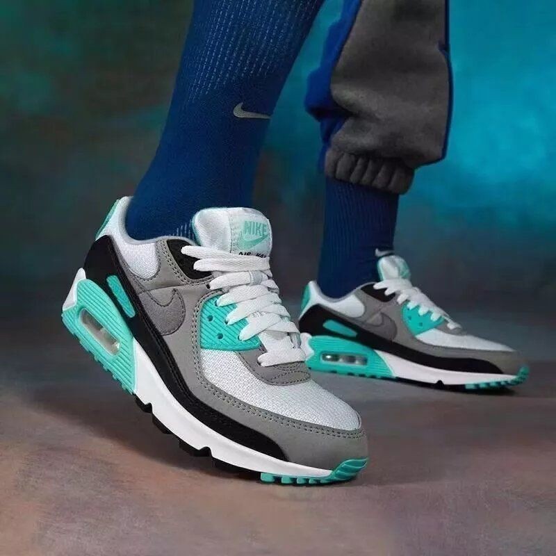 ♞,♘,♙wang yibo s same style air max90 air-cushion shoes retro heightening men and women sports leis