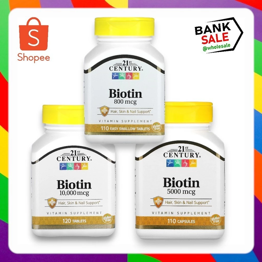 📢พร้อมส่ง 🔔 21st Century Biotin