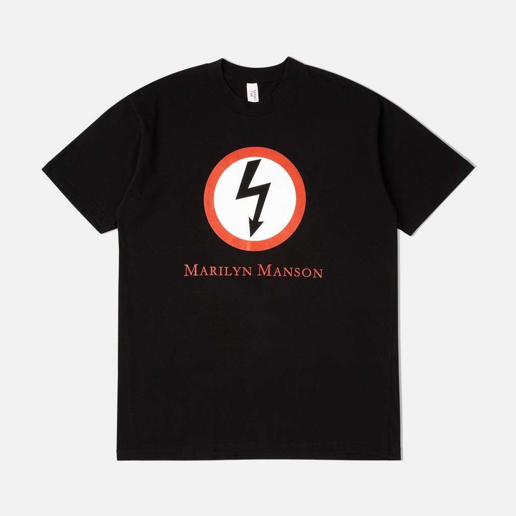 [HOT] Marilyn Manson - เสื้อยืด Classic Bolt