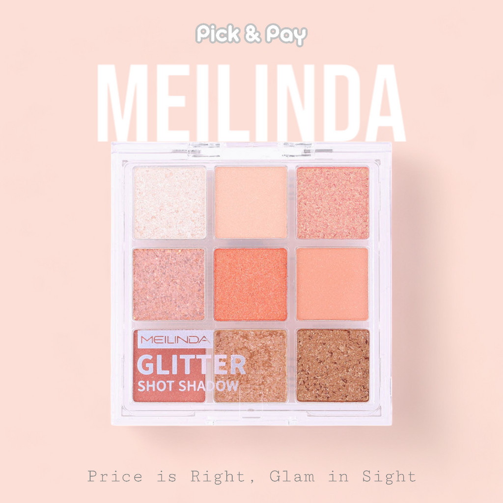 MEILINDA เมลินดา อายแชโดว์ กลิตเตอร์ ชิมเมอร์ 𝐆𝐥𝐢𝐭𝐭𝐞𝐫 𝐒𝐡𝐨𝐭 𝐒𝐡𝐚𝐝𝐨𝐰 MC3108