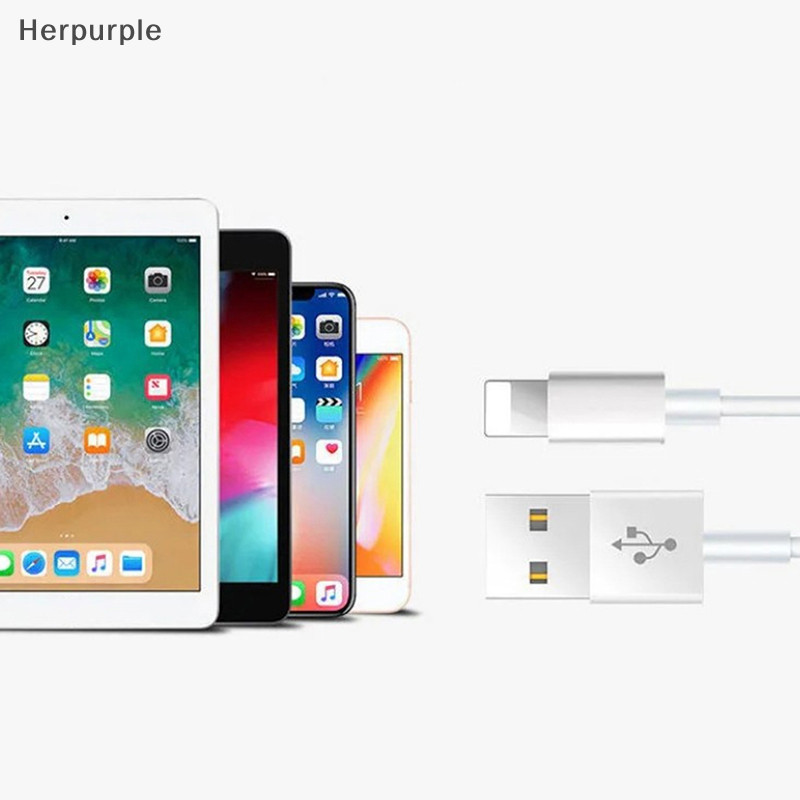 Herpurple สายชาร์จเร็ว 1 เมตร 1.5 เมตร 2 เมตร สําหรับ Apple iPhone14 13 12 11 Pro Max Mini SE2022 XR XS 8 Plus