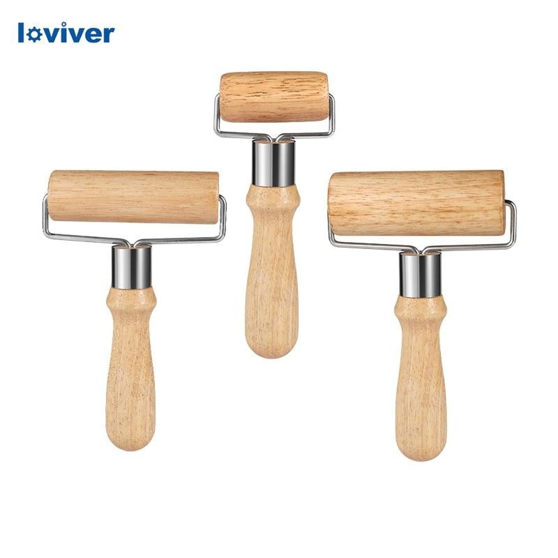 【จัดส่งในพื้นที่】ลูกกลิ้งไม้ ขนาดเล็ก ด้ามจับสบาย ทนทาน สําหรับนวดแป้ง