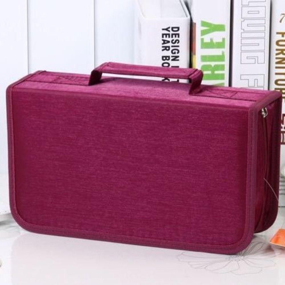 Fashionhubz CD Storage Bag, 128 Disc Binder Travel Disc Box, Car Mount Zipper Waterproof Booklet DVD Storage Bag Album ราคา ถูกที่สุด ดีลบีเคเค แกลเลอรีภาพที่ 8