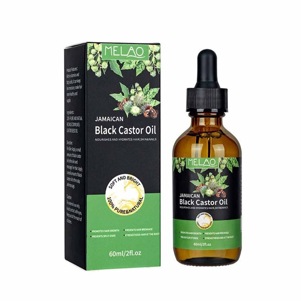 Organic Castor Oil,pure Natural Jamaican Black Castor Oil For Hair Growth, Eyelashes And Eyebrows-hair Oil And Body Oil - Cold Pressed Moisturizing Massage Oil 100% Pure 60ml
