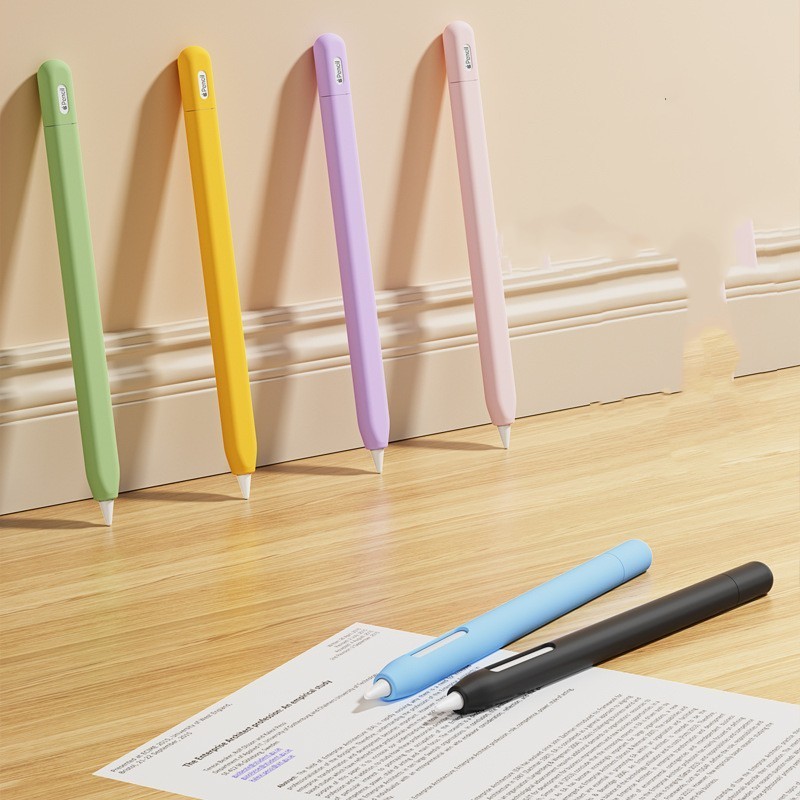เคสปากกาสไตลัส ซิลิโคนนิ่ม กันลื่น กันตก สําหรับ Apple Pencil 3 USB C 1 Generation 2nd IPad 2 1